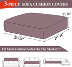 LA MEACK Couch Cushion Covers Seat Cushion Cover Stretch Couch Cover Separate - Image 6