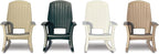 Semco Plastics Rockaway Heavy Duty All Weather Outdoor Rocking Chair - Image 8