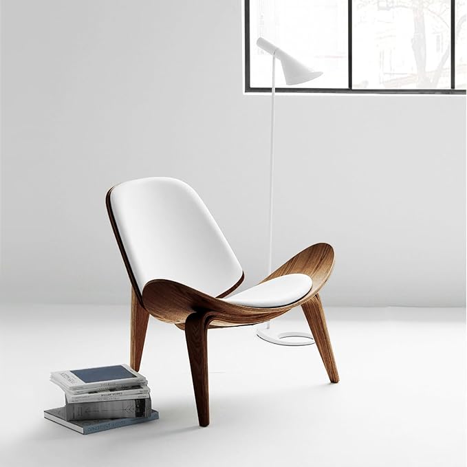 OAKHAM Comfy Shell Chair, Mid Century Modern Accent Chair - Image 3
