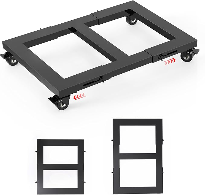 Adjustable Moving Dolly, Furniture Dolly Heavy Duty 1200 Lbs Load Capacity by GLISWAM