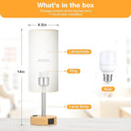 Fenmzee Bedside Table Lamp for Bedroom - Image 5