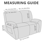 ANARACHON Loveseat Recliner Cover Leather Look Recliner Loveseat Covers - Image 3