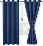 Blackout Curtains for Bedroom, 52 x 63 Inches Length, Window Curtains for by Hiasan