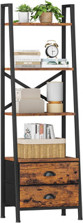 Furologee 4-Tier Ladder Shelf, Small Bookshelf by Furologee
