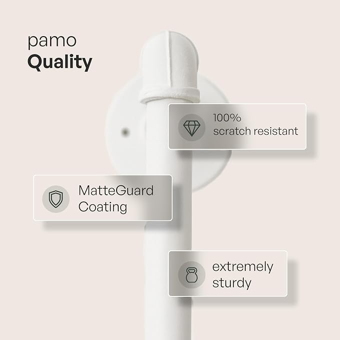 pamo Industrial Pipe Clothing Rack White Metal - Image 3