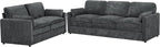 Chenille Upholstered Sofa Set - Image 8