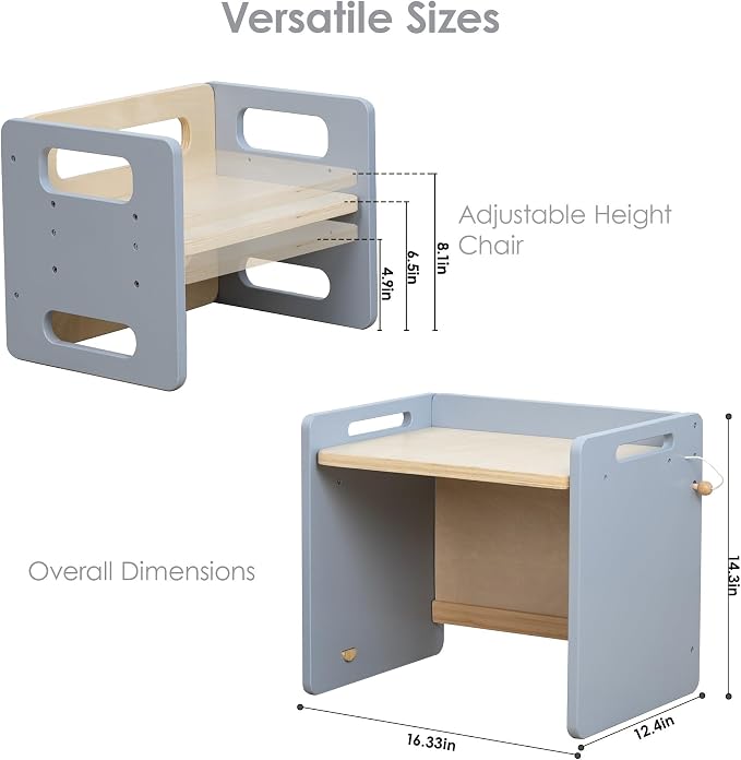 bpmfkid Montessori Weaning Table and Chair Set - Image 2