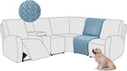 ALIECOM 100% Waterproof Recliner Sectional Couch Covers L Shape Stretch Corner by ALIECOM