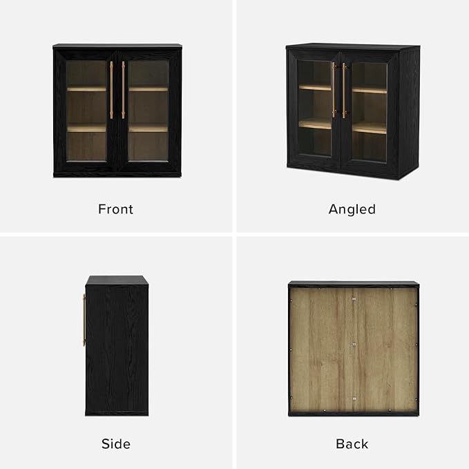 mopio Blake Storage Cabinet, Small Modular Accent Display Sideboard Buffet - Image 5