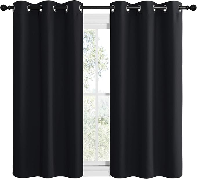 NICETOWN Blackout Draperies Window Curtain Panels, Autumn/Winter Thermal - Image 2