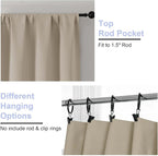 Simplebrand Biscotti Beige Blackout Curtains - Image 4