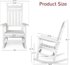 Stoog All-Weather Patio Rocking Chairs Set of 2 - Image 3