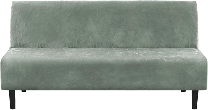 H.VERSAILTEX Real Velvet Futon Cover Armless Sofa Covers Sofa Bed Covers by HVERSAILTEX