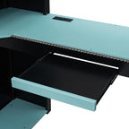 Full Size Wood Loft Bed with Built-in Workstation, Smart Storage, RGB Lighting - Image 6