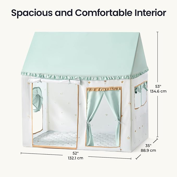 Tiny Land Kids Tent with Printed Mat, Kids Play Tent - Image 6