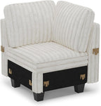Belffin Corduroy Corner Seat for Modular Sofa Sectional Couches for Living Room - Image 9