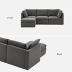mopio Oversized Modular Sectional Sofa - Image 9
