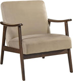 Lexicon Mid Century Modern Chair Velvet Accent Chair - Image 6