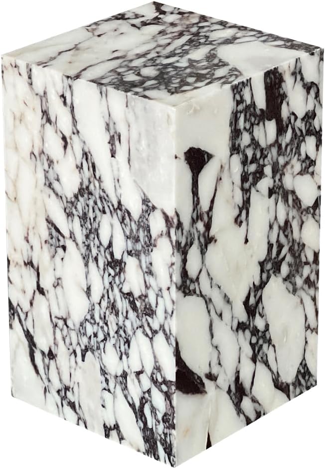 Luxury Marble Side Table, Square End Table - Image 7