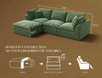 ohllob 110" Cloud Sectional Couches - Image 2