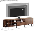 86.6" Mid-Century TV Stand - Image 2
