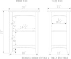 Shaker Cottage End Table with Dual Storage Shelves, Transitional Cottage Styling - Image 3