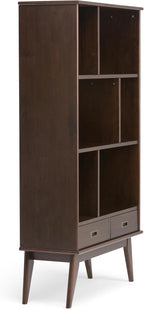 SIMPLIHOME Draper 35 inch Mid-Century Modern Bookcase and Storage Unit in - Image 10
