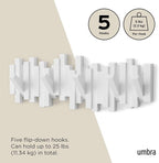 Umbra Sticks Wall-Mounted Coat Rack Rail Hook - Image 5