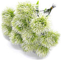CATTREE Artificial Dandelion Flowers, Plastic Plants Shrubs Bushes Fake Grass Wedding Indoor Outdoor Home Garden Verandah Centerpieces Arrangements Party Decoration Planting Filler - White 10 Pcs by CATTREE