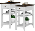 ChooChoo Side Table Living Room Set of 2, Narrow End Table by ChooChoo