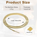 MECCANIXITY 3 Rolls Bamboo Strips - Image 2