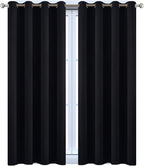 Yakamok Room Darkening Curtains 52x45 inch Length Black-Living Room | 2 panels - Image 9