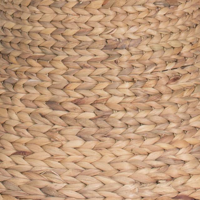 Household Essentials Handwoven Water Hyacinth Wicker Stool - Image 5