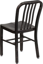 Flash Furniture Gael Commercial Grade 2 Pack Black-Antique Gold Metal - Image 7