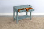 Sunny Designs Marina Sea Grass Wood Side Table - Image 3