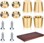 Brass Cutting Board Feet，Chopping Board Feet Set by Unknown