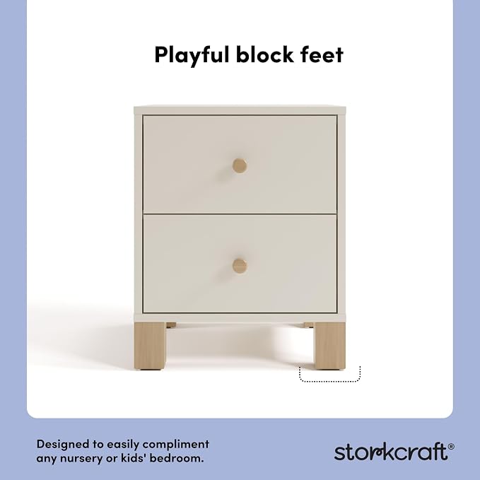 Storkcraft California 2 Drawer Nightstand - Image 4
