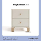 Storkcraft California 2 Drawer Nightstand - Image 4