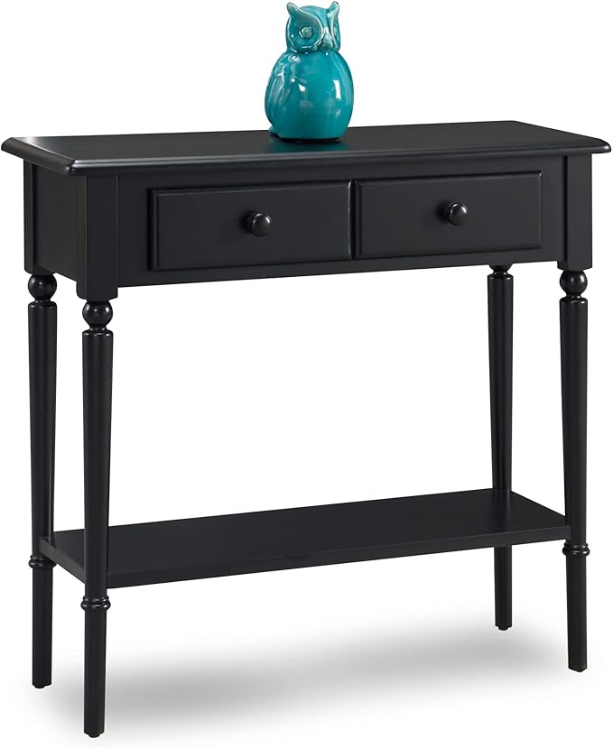 Leick Home Coastal Console Table, Solid Wood, 2 Storage Drawers, Bottom Display by LeickFurniture