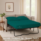 Sleeper Sofa Bed Sheet, 100% Cotton 400 Thread Count, 4 Piece Set, Deep Pocket - Image 3