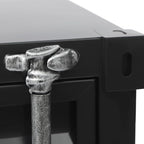Side Table, Industrial Metal Container Cabinet, Wrought Iron Container Side - Image 8