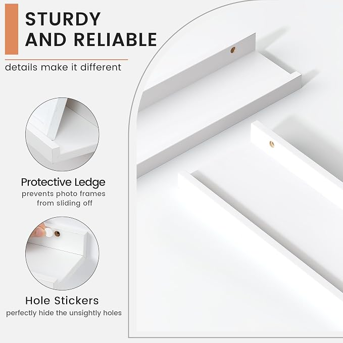 FLYJOE Floating Picture Ledge Shelves - Image 4