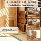 Folding Coffee Table, Foldable Japanese Floor Table No Assembly, Low Coffee - Image 5