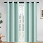 Yakamok Room Darkening Curtains 42x84 inch Length Aqua-Living Room | 2 panels by Yakamok