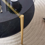 LumFurn Round Coffee Table for Living Room, Mid-Century Modern Design, D30 x H17 - Image 9
