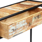 Console Table 46.5"x11.8"x29.5" Solid Reclaimed Wood End Table End Tables - Image 8