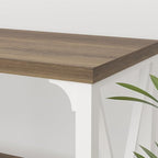 LVB Farmhouse Entryway Table, Industrial Wood Sofa Table - Image 6