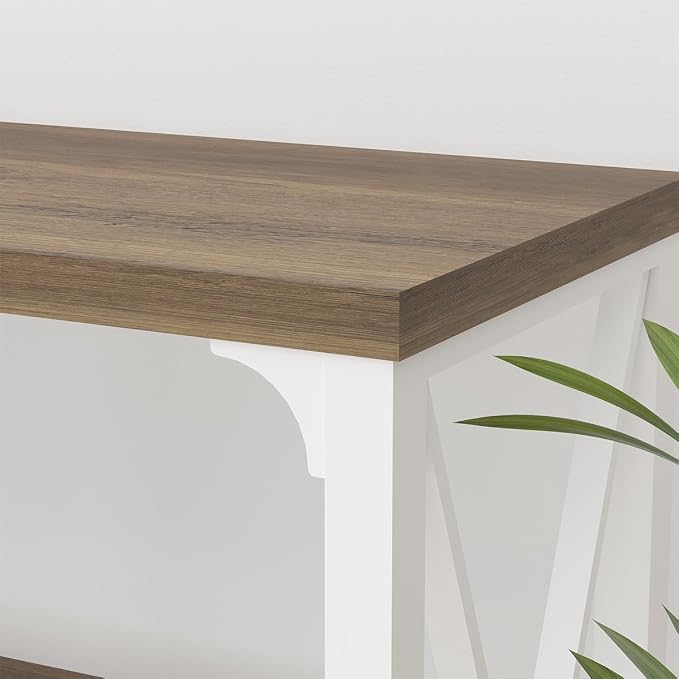 LVB Farmhouse Entryway Table, Industrial Wood Sofa Table - Image 6