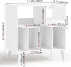 LELELINKY Large Record Player Stand, Turntable Stand - Image 2