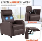 FDW Recliner Chair Massage Chair Reading Chair Reclining Sofa Home Theater - Image 6